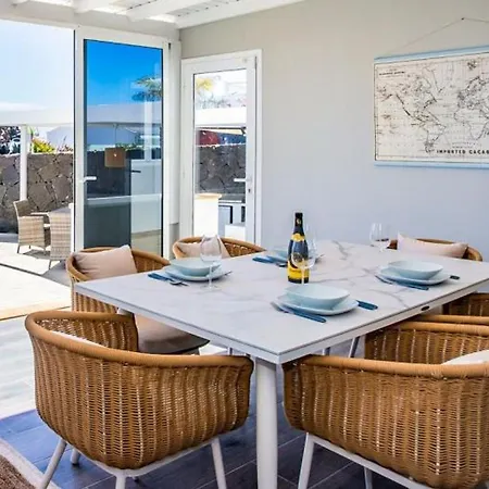 Mediterranea Con Piscina Privada Y Aire Acondicionado En Playa Blanca - Es-175-51 别墅 *